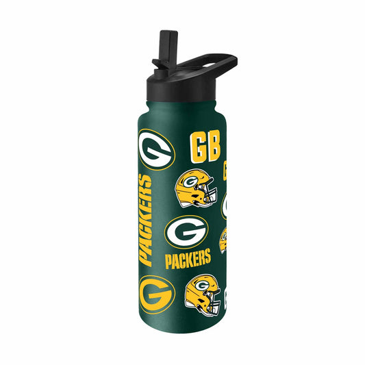 Green Bay Packers NFL 34Oz Native Quencher Water Bottle - Hunter Green