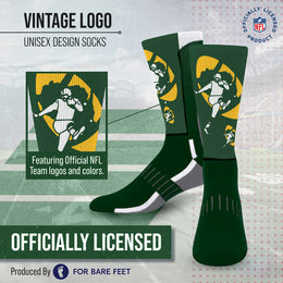Green Bay Packers NFL V Curve  Socks - Forest Green
