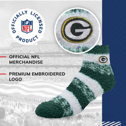 Green Bay Packers NFL Cozy Soft Slipper Socks - Green