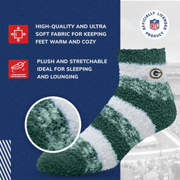 Green Bay Packers NFL Cozy Soft Slipper Socks - Green