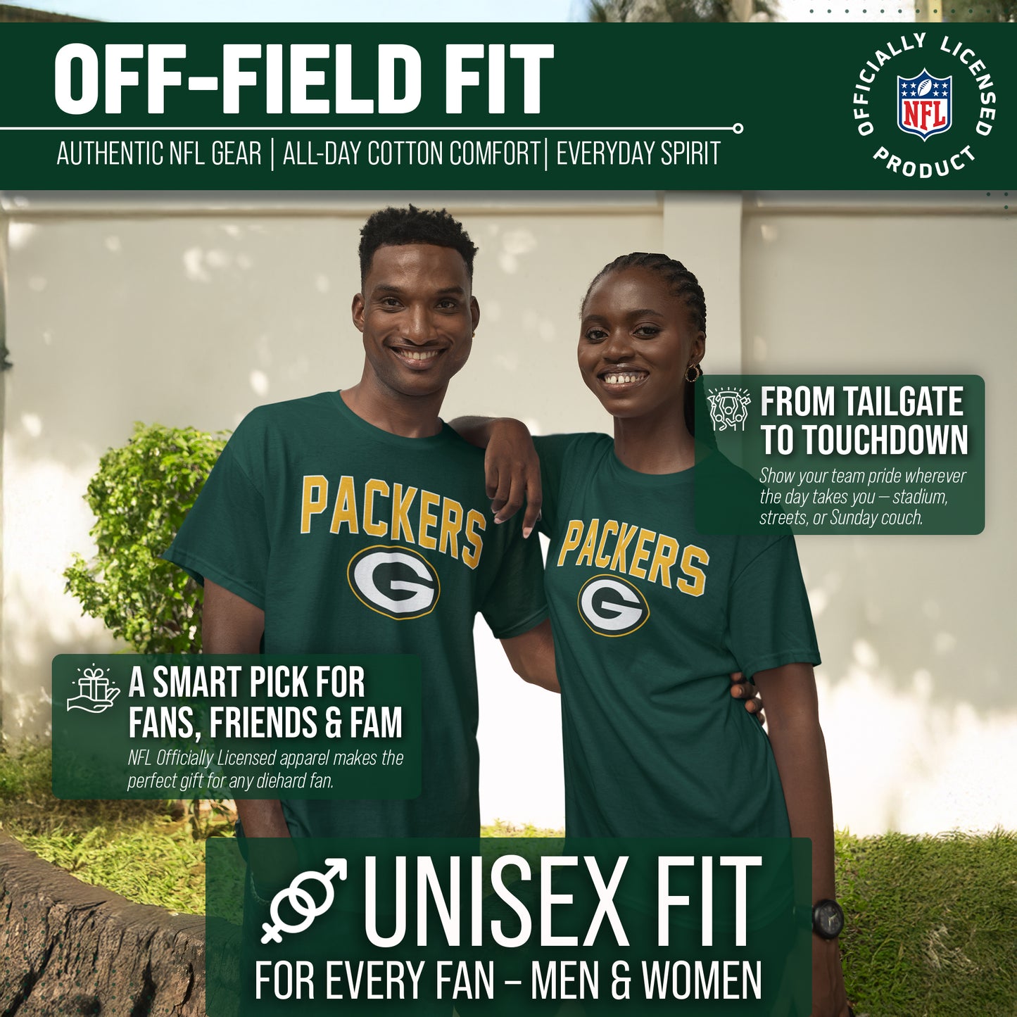 Green Bay Packers NFL Home Team Tee - Forest Green