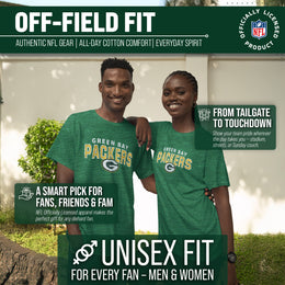 Green Bay Packers NFL Starting Fresh Short Sleeve Heather T-Shirt - Green