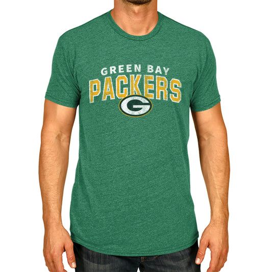 Green Bay Packers NFL Starting Fresh Short Sleeve Heather T-Shirt - Green