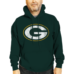 Green Bay Packers NFL Adult Unisex Modern Throwback Ultra Soft Fleece Hooded Sweatshirt - Green