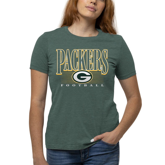 Green Bay Packers NFL Womens Overtime Blueprint Tag-Less T-Shirt - Green
