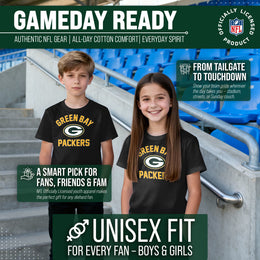 Green Bay Packers NFL Youth Gameday Football T-Shirt - Black