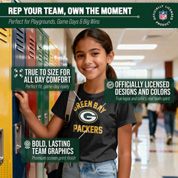 Green Bay Packers NFL Youth Gameday Football T-Shirt - Black