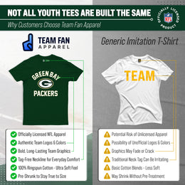 Green Bay Packers NFL Youth Gameday Football T-Shirt - Forest Green