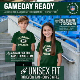 Green Bay Packers NFL Youth Gameday Football T-Shirt - Forest Green
