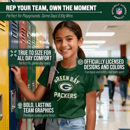 Green Bay Packers NFL Youth Gameday Football T-Shirt - Forest Green