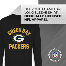 Green Bay Packers NFL Youth Gameday Crewneck Sweatshirt - Black