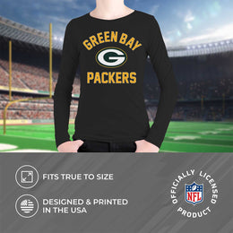 Green Bay Packers NFL Youth Gameday Crewneck Sweatshirt - Black
