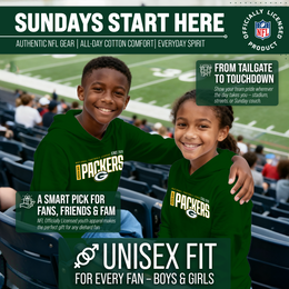 Green Bay Packers NFL Youth Modern Endzone Football Fleece Hooded Sweatshirt - Forest Green