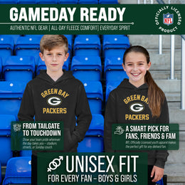 Green Bay Packers NFL Youth Gameday Hooded Sweatshirt - Black