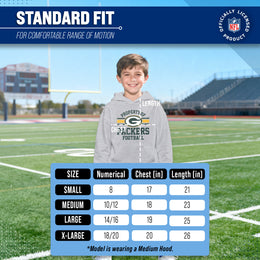 Green Bay Packers NFL Youth Property Of Hooded Sweatshirt - Sport Gray