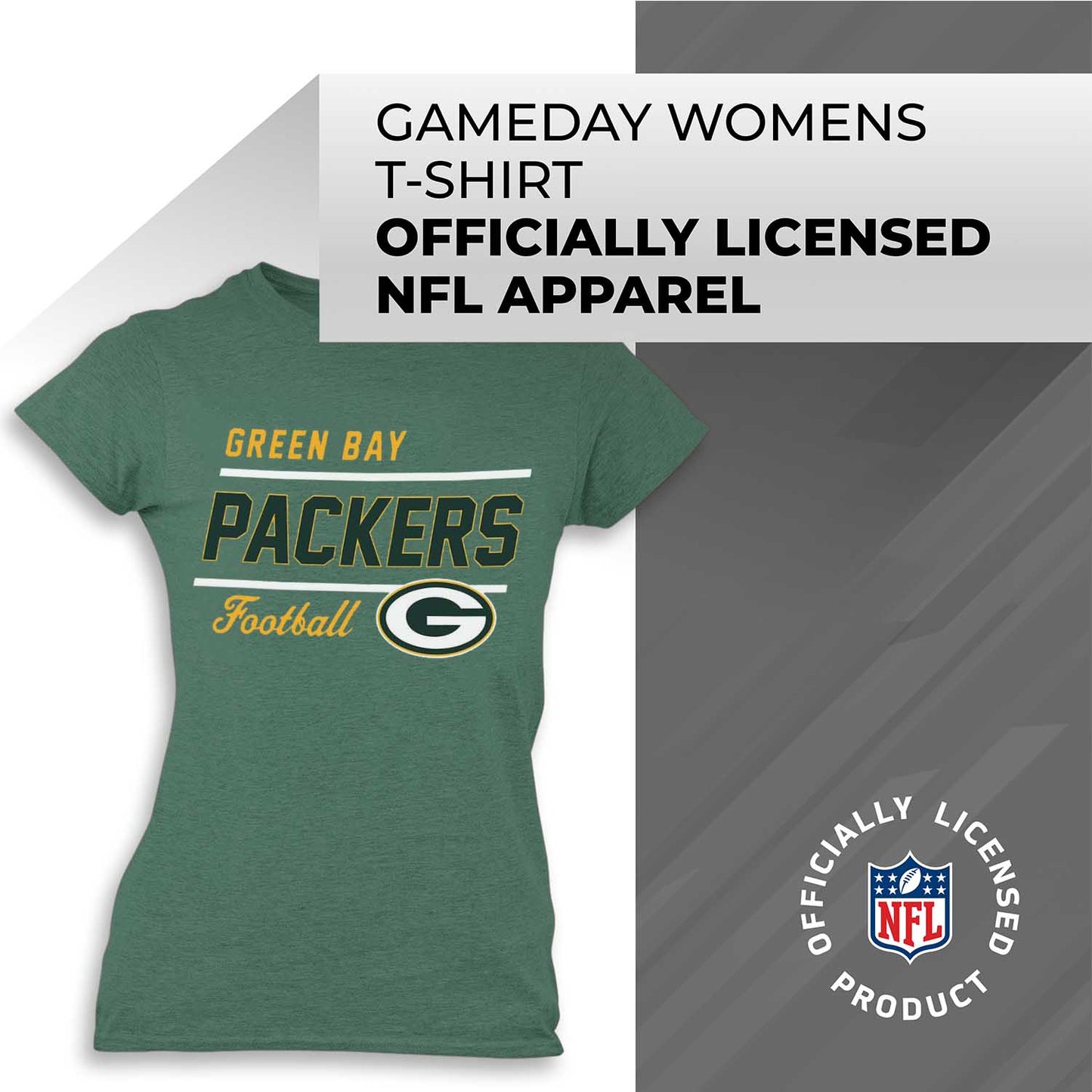 Green Bay Packers NFL Gameday Women's Relaxed Fit T-shirt - Team Color