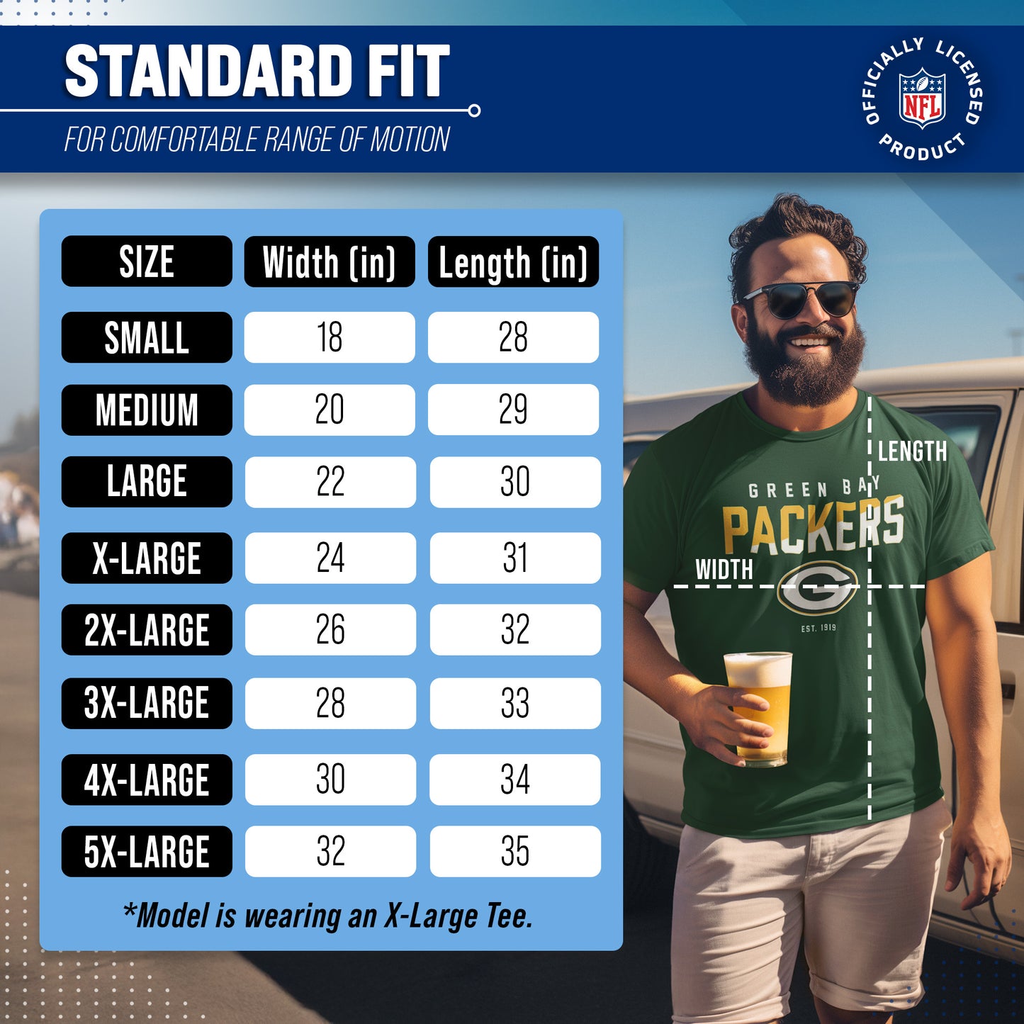 Green Bay Packers Adult NFL Diagonal Fade Color Block T-Shirt - Forest Green