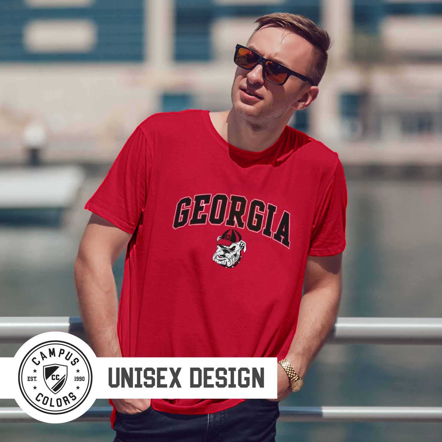 Georgia Bulldogs NCAA Adult Gameday Cotton T-Shirt - Red