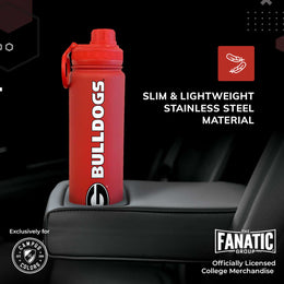 Georgia Bulldogs NCAA Stainless Steel Water Bottle - Red