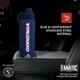 Gonzaga Bulldogs NCAA Stainless Steel Water Bottle - Navy