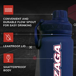 Gonzaga Bulldogs NCAA Stainless Steel Water Bottle - Navy