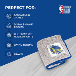 Golden State Warriors NBA Silk Touch Sherpa Throw Blanket - Blue