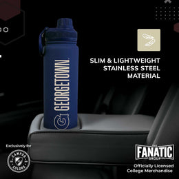 Georgetown Hoyas NCAA Stainless Steel Water Bottle - Navy