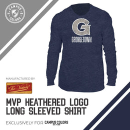 Georgetown Hoyas NCAA MVP Adult Long-Sleeve Shirt - Navy