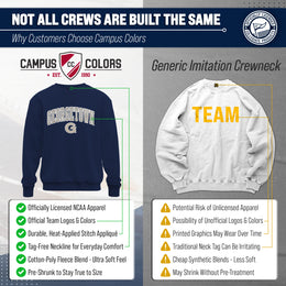 Georgetown Hoyas NCAA Adult Tackle Twill Crewneck Sweatshirt - Navy