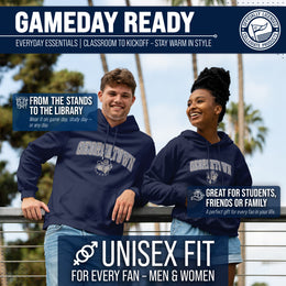 Georgetown Hoyas Adult Arch & Logo Soft Style Gameday Hooded Sweatshirt - Navy