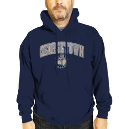Georgetown Hoyas Adult Arch & Logo Soft Style Gameday Hooded Sweatshirt - Navy