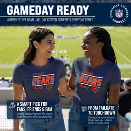 Chicago Bears NFL Gameday Women's Relaxed Fit T-shirt - Navy