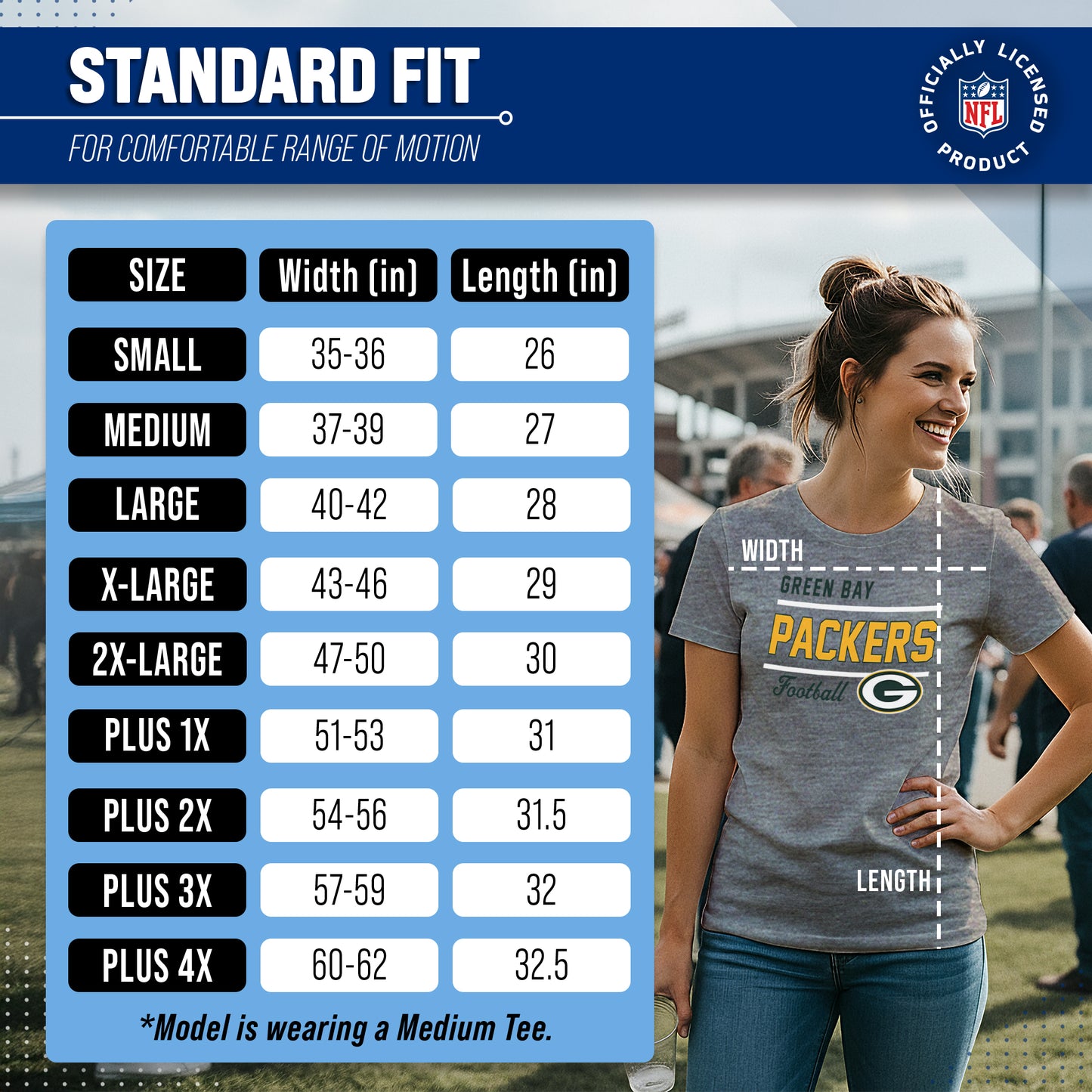 Green Bay Packers NFL Gameday Women's Relaxed Fit T-shirt - Sport Gray