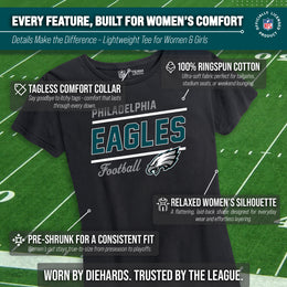 Philadelphia Eagles NFL Gameday Women's Relaxed Fit T-shirt - Black