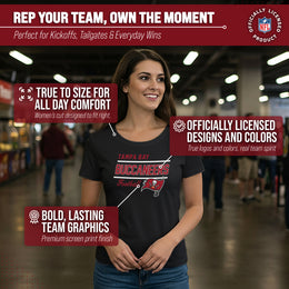 Tampa Bay Buccaneers NFL Gameday Women's Relaxed Fit T-shirt - Black