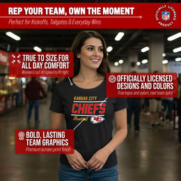 Kansas City Chiefs NFL Gameday Women's Relaxed Fit T-shirt - Black