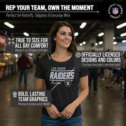 Las Vegas Raiders NFL Gameday Women's Relaxed Fit T-shirt - Black