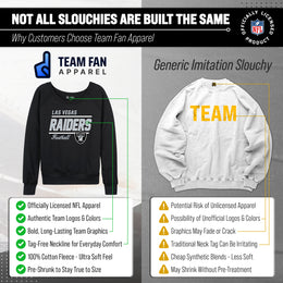 Las Vegas Raiders NFL Womens Crew Neck Light Weight - Black