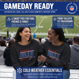 Buffalo Bills NFL Womens Crew Neck Light Weight - Charcoal