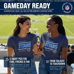 Tennessee Titans NFL Gameday Women's Relaxed Fit T-shirt - Navy