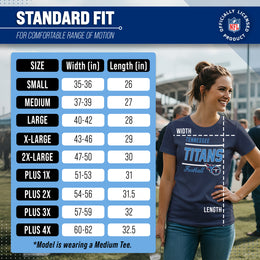 Tennessee Titans NFL Gameday Women's Relaxed Fit T-shirt - Navy