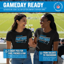 Carolina Panthers NFL Gameday Women's Relaxed Fit T-shirt - Black