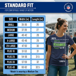 Seattle Seahawks NFL Gameday Women's Relaxed Fit T-shirt - Navy