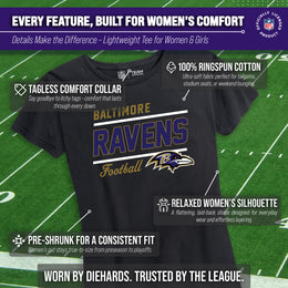 Baltimore Ravens NFL Gameday Women's Relaxed Fit T-shirt - Black