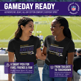 Baltimore Ravens NFL Gameday Women's Relaxed Fit T-shirt - Black
