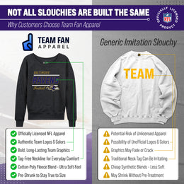 Baltimore Ravens NFL Womens Crew Neck Light Weight - Charcoal