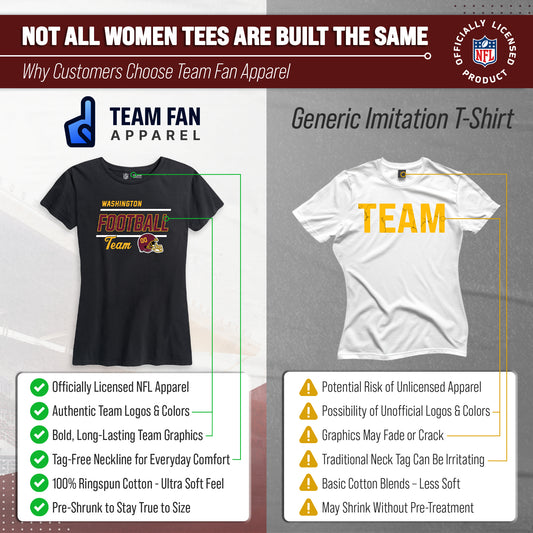 Washington Commanders NFL Gameday Women's Relaxed Fit T-shirt - Black