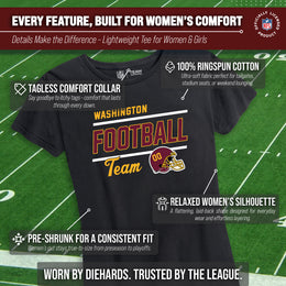 Washington Commanders NFL Gameday Women's Relaxed Fit T-shirt - Black