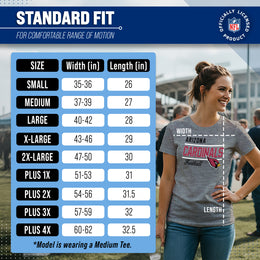 Arizona Cardinals NFL Gameday Women's Relaxed Fit T-shirt - Gray