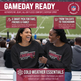 Arizona Cardinals NFL Womens Crew Neck Light Weight - Charcoal